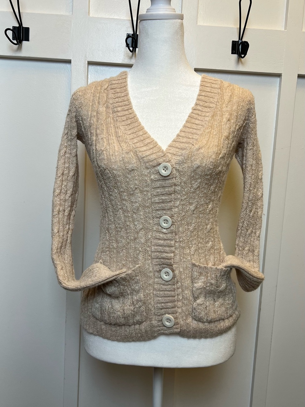 Heritage 1981 Size Small Y2K Vibes Skinny Sweater Cardigan Button Front Academia